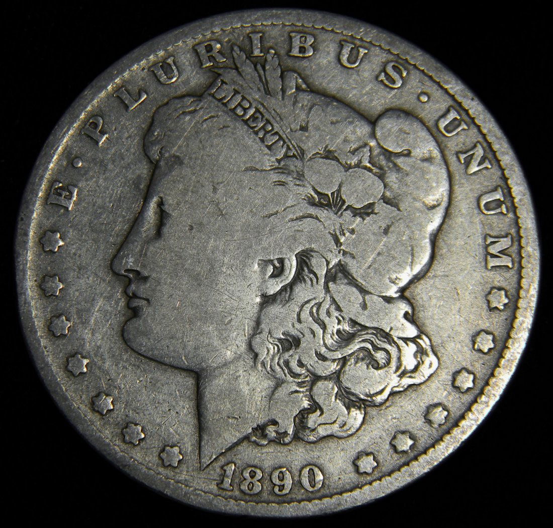 1890 O Morgan Silver Dollar America's Gilded Age. Great (1 of 2)