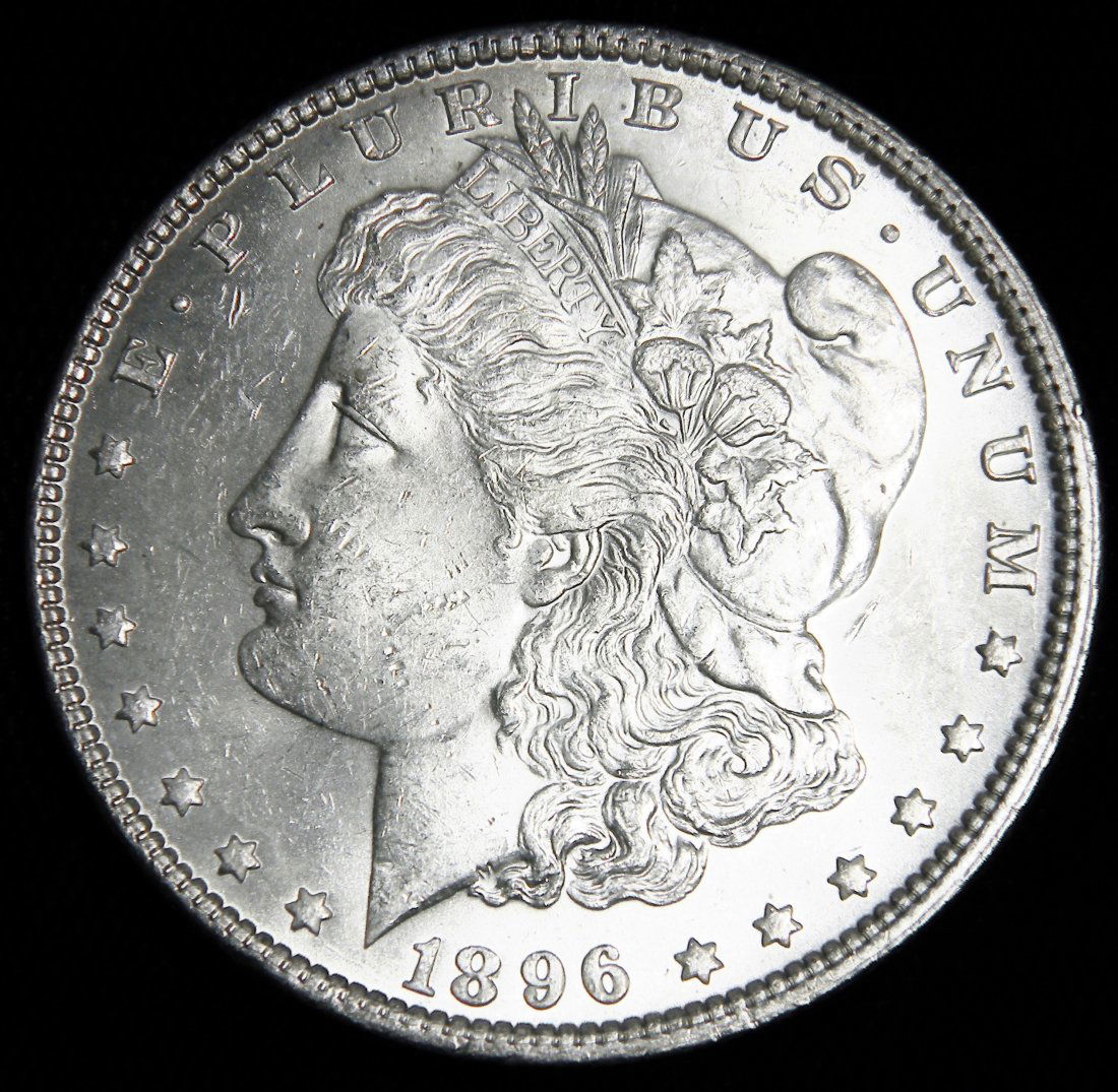 1896 Choice Uncirculated Morgan Silver Dollar (1 of 2)