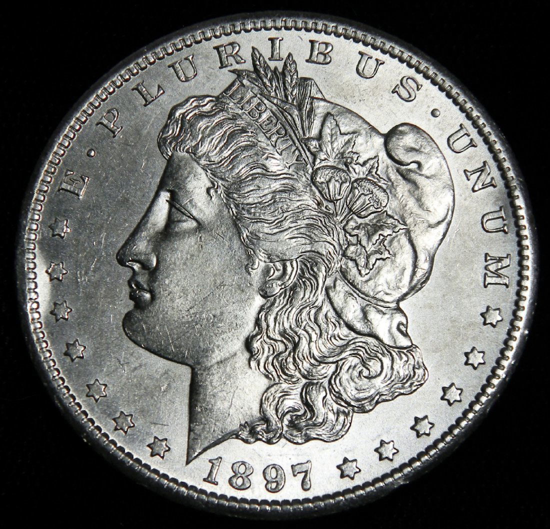 1897 S Morgan Silver Dollar High Grade Nice Mint Luster (1 of 2)