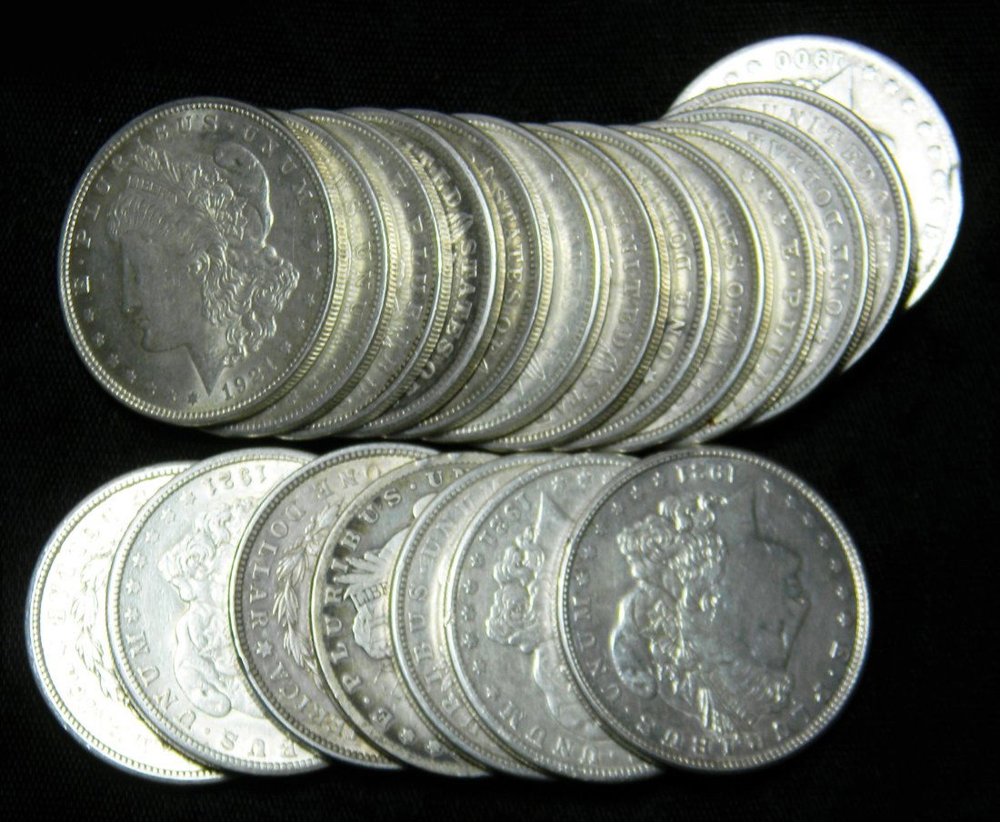 20X Morgan Silver Dollars 1878 -1921 America's Gilded (1 of 4)