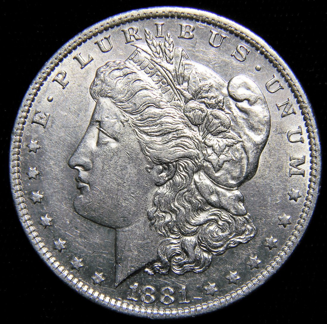 1881-O Morgan Silver Dollar, Extremely Fine + Details (1 of 2)