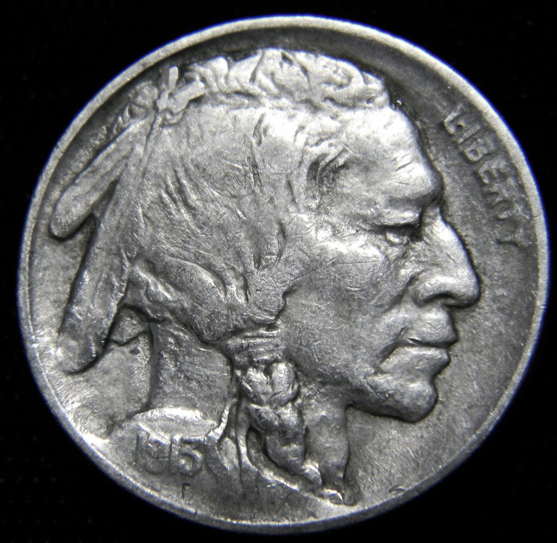 1913 Type 2 Indian Head (Buffalo) Nickel, Very Fine (1 of 2)