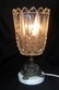 Vintage Crystal lamp with metal feet on marble disc