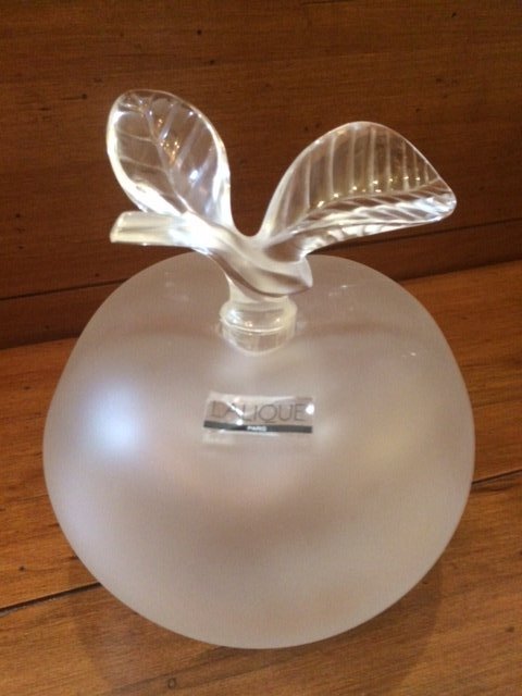 Lalique Crystal Grand Pomme Apple Perfume Bottle (1 of 2)
