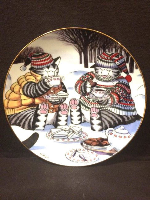 Danbury Mint Afternoon Tea Kliban Cats Plate (1 of 3)