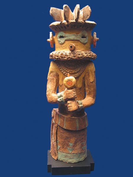 Agnes Sims Terracotta Sculpture: 23 x 7, Kachina #2