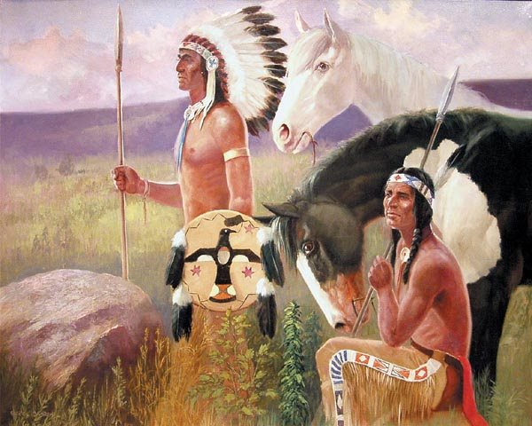 Charles Damrow 48 x 60 Oil on Canvas: The Scouts, Beautifully framed