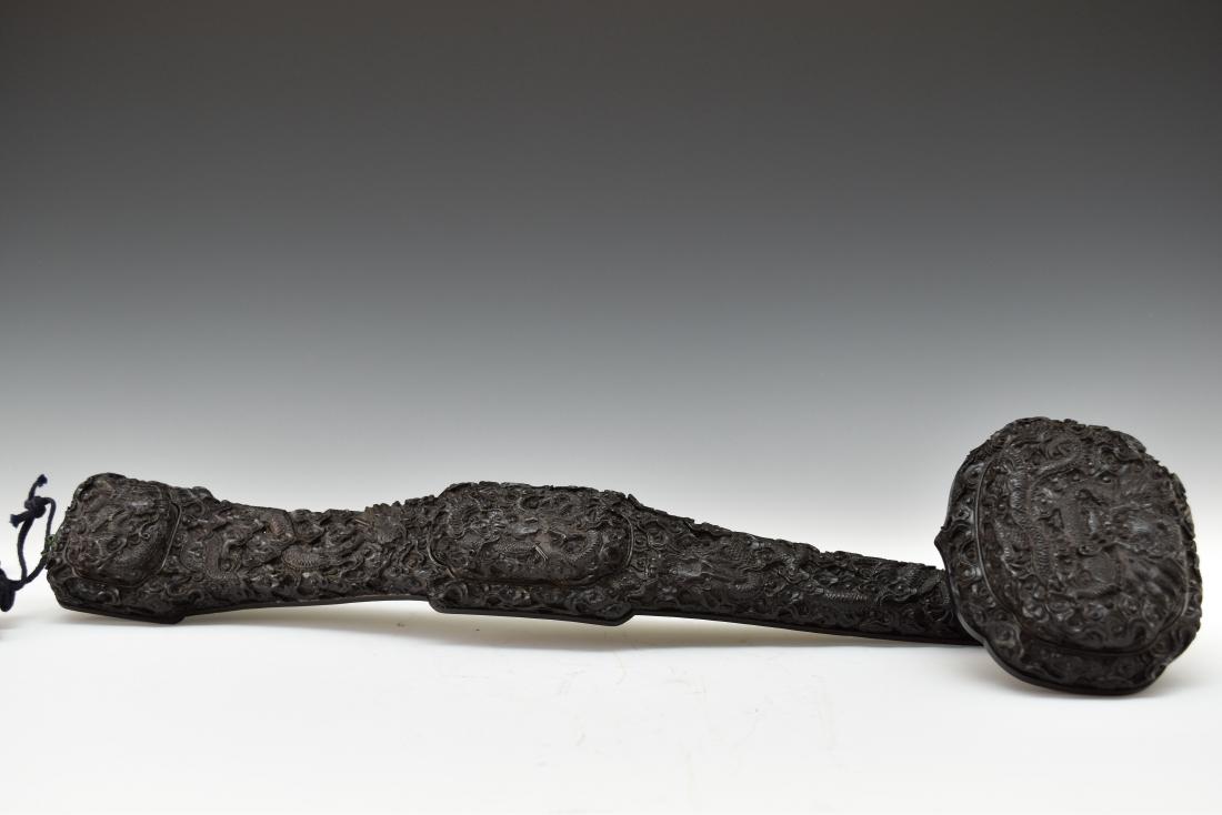 A CHINESE ZITAN RUYI SCEPTER (1 of 8)