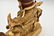 RIDING LION VAISHRAVANA GILT BRONZE BUDDHA STATUE - 10