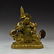 RIDING LION VAISHRAVANA GILT BRONZE BUDDHA STATUE