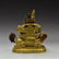 RIDING LION VAISHRAVANA GILT BRONZE BUDDHA STATUE - 3