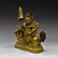 RIDING LION VAISHRAVANA GILT BRONZE BUDDHA STATUE - 4