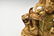 RIDING LION VAISHRAVANA GILT BRONZE BUDDHA STATUE - 7