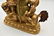 RIDING LION VAISHRAVANA GILT BRONZE BUDDHA STATUE - 8