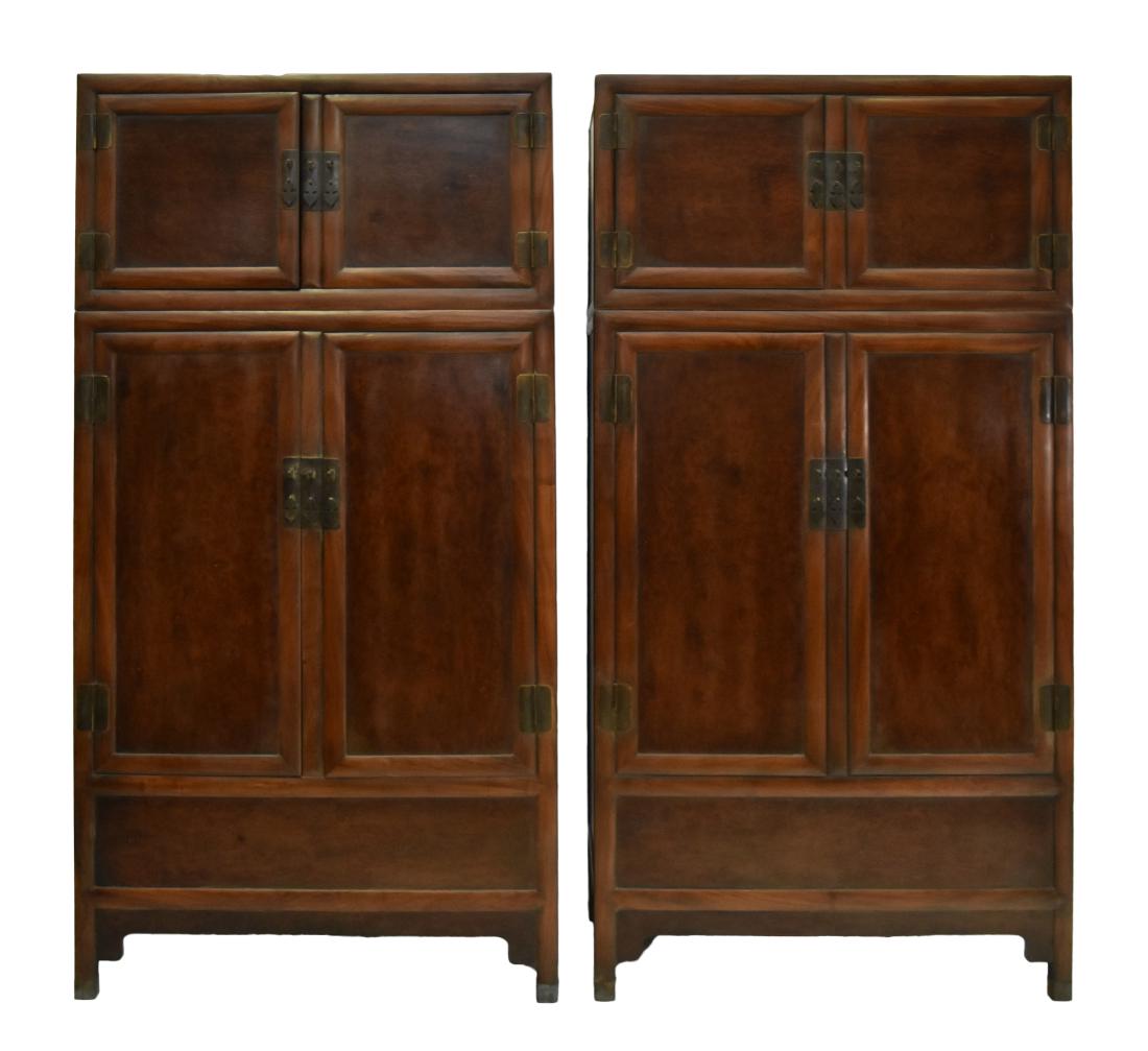 PAIR OF CHINESE HUANGHUALI LARGE CABINETS (1 of 17)