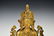 LARGE QING DYNASTY GILT BRONZE INLAID BUDDHA FIGURE - 6