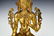 LARGE QING DYNASTY GILT BRONZE INLAID BUDDHA FIGURE - 7