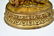 LARGE QING DYNASTY GILT BRONZE INLAID BUDDHA FIGURE - 9