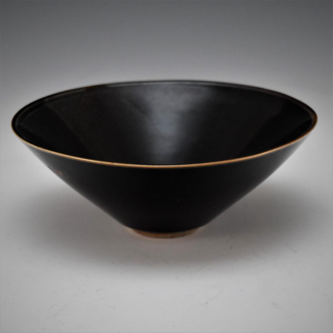 CHINESE JIAN BLACK GLAZE TEA BOWL (1 of 7)