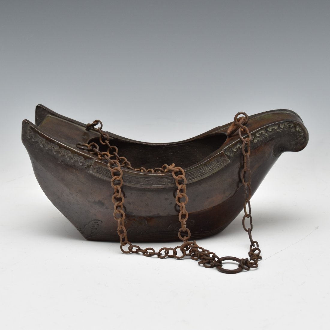 JAPANESE BRONZE HANGING VASE (1 of 10)