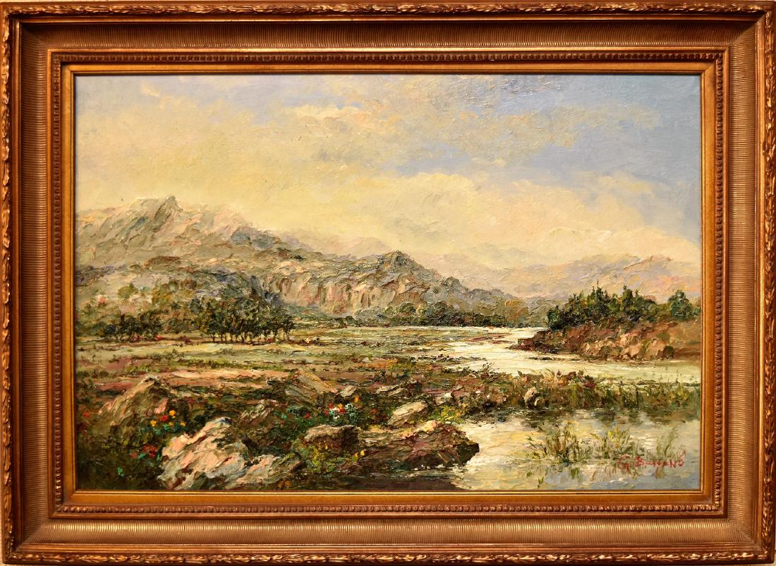 G. BASSANO, MOUNTAIN VIEW, OIL ON CANVAS (1 of 9)