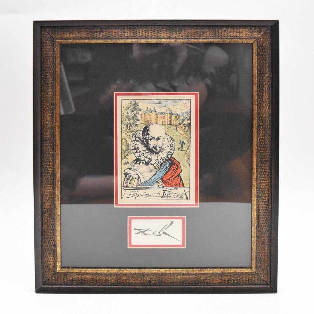 SALVADOR DALI SCREENPRINT: Original Salvador Dali screenprint on paper. Artist signature included on the front. Frame also included. 20"H x 16"WLOT NOTES: Salvador Domingo Felipe Jacinto Dalí i Domènech, Marqués de Dalí de 