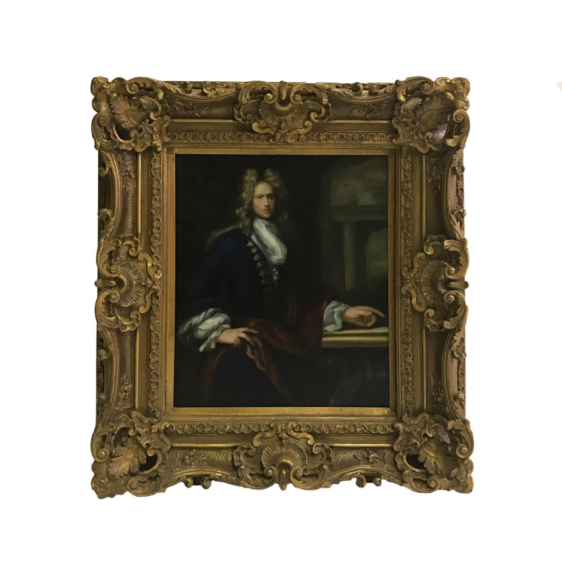 OIL PAINTING OF FRENCH MAN, FRAMED (1 of 1)