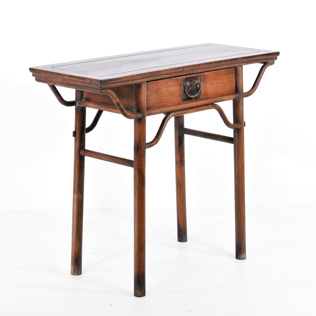 19TH C HUANGHUALI SINGLE DRAWER COMMODE ALTAR (1 of 9)