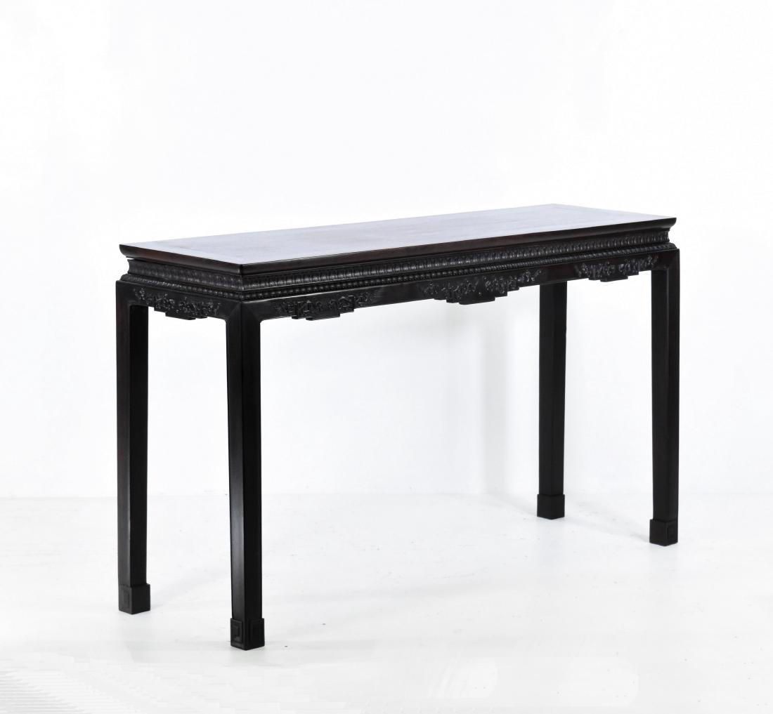 19TH C DEMOUNTABLE ZITAN WAISTED ALTAR SIDE TABLE (1 of 10)