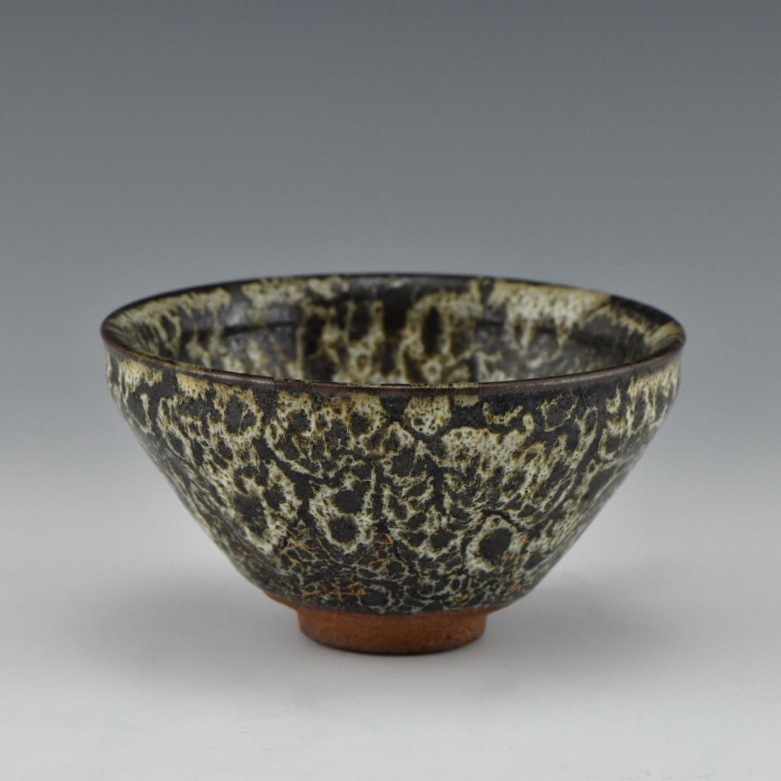 RARE JIAN WARE 'SNAKE SKIN' TEA BOWL (1 of 8)