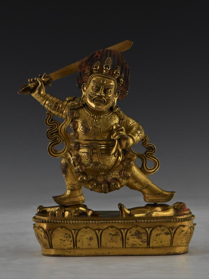 GILT BRONZE BUDDHA FIGURE OF BEGTSE CHEN (1 of 13)