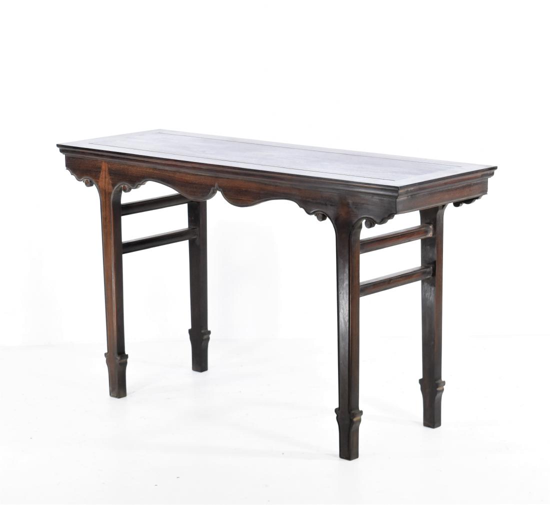 CHINESE ZITAN ALTAR TABLE WITH SPHERICAL LEGS (1 of 10)
