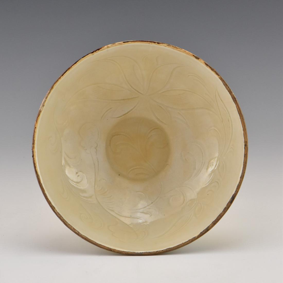 SILVER RIM DING WARE BOWL IN FLORAL MOTIF (1 of 10)