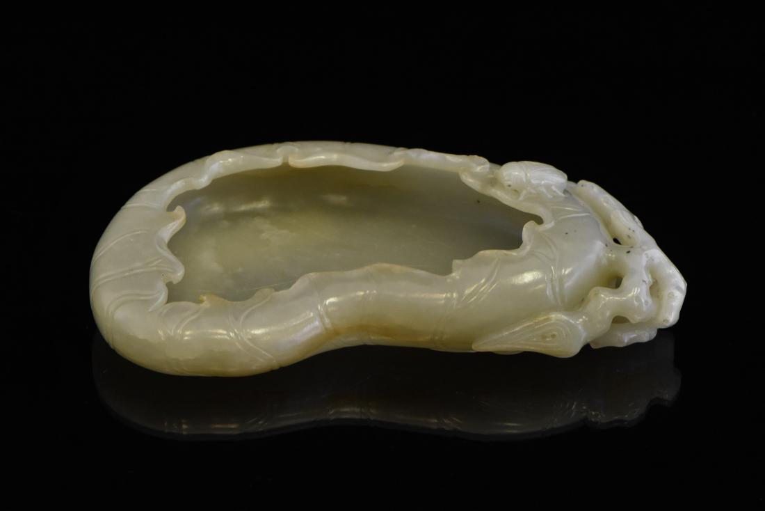 CARVED CHINESE JADE BRUSH WASHER OF A GOURD (1 of 8)