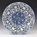 YUAN FLORI FORM PETAL RIM CHARGER WITH ARABIC MARKS