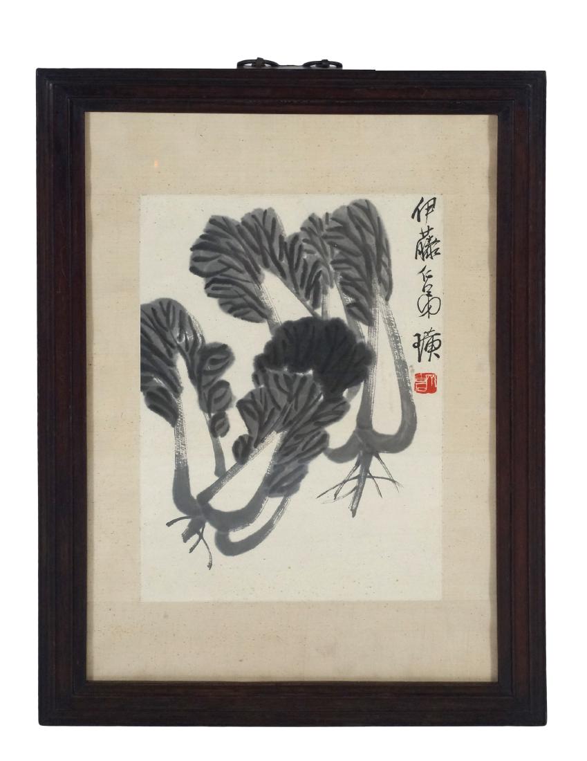 FRAME CHINESE PAINTING OF NAPA CABBAGE (1 of 10)
