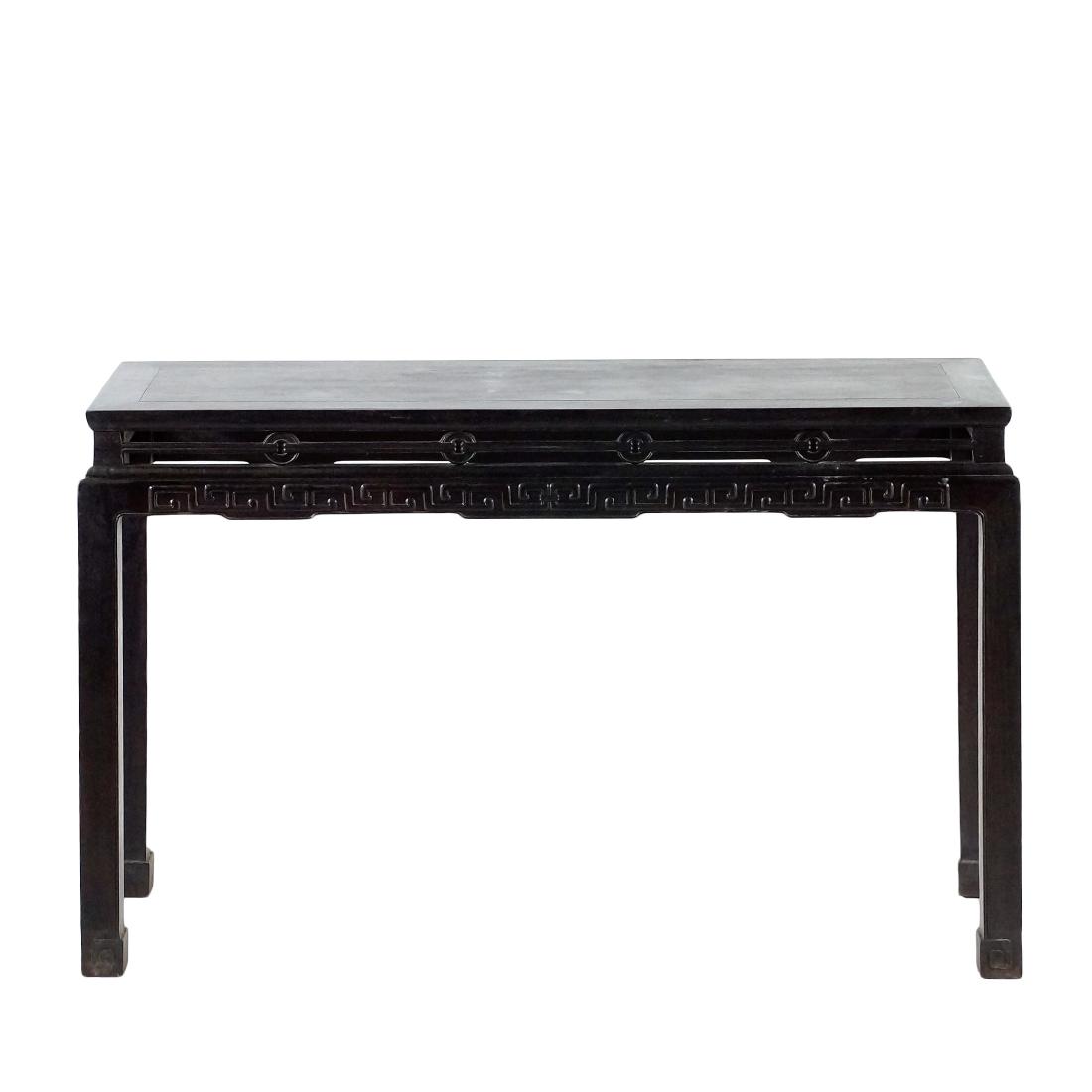 19TH C QING DYNASTY ZITAN WAISTED ALTAR TABLE (1 of 10)