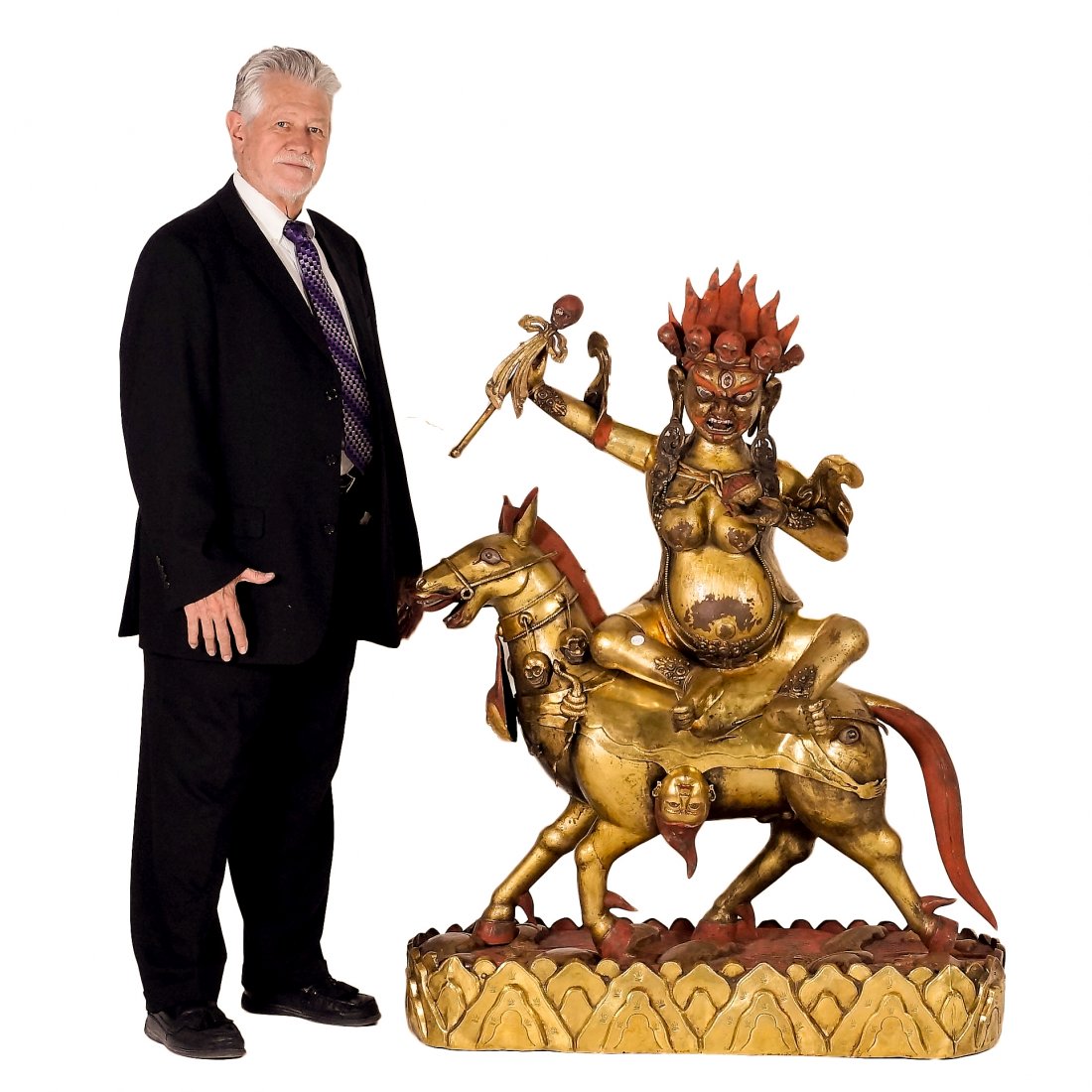 EXTRAORDINARY MASSIVE QING GILT BRONZE BUDDHA (1 of 12)