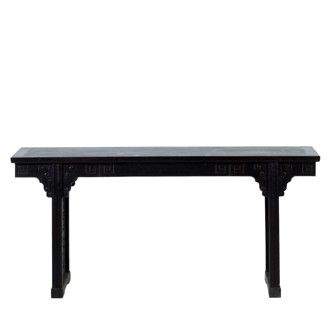 CHINESE ZITAN ALTAR TABLE WITH BRIDGED LEGS (1 of 9)