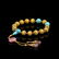 19TH C CHINESE QING GOLD PRAYER BEADS BRACELET - 3