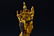 LARGE MING GILT BRONZE SEATED BUDDHA - 12