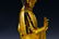 LARGE MING GILT BRONZE SEATED BUDDHA - 13