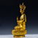 LARGE MING GILT BRONZE SEATED BUDDHA - 3