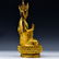 LARGE MING GILT BRONZE SEATED BUDDHA - 4