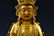 LARGE MING GILT BRONZE SEATED BUDDHA - 5
