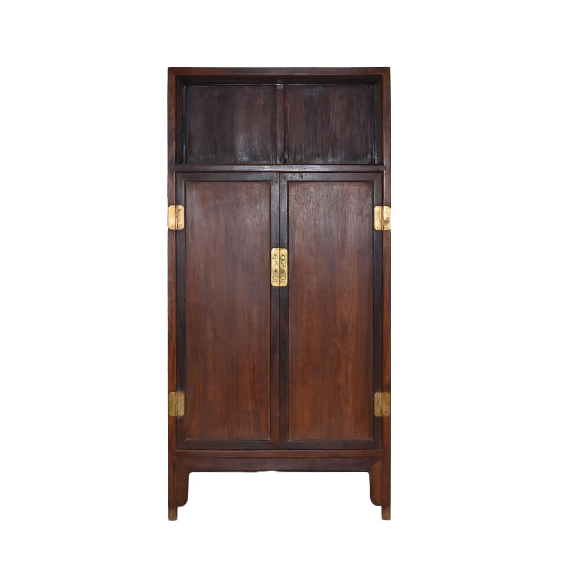 18TH C HUANGHUALI DOUBLE DOOR CABINET WITH BAITONG (1 of 8)