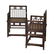 18/19TH C PR QING HUANGHUALI WICKER ROSE ARMCHAIRS - 3