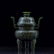 QING CHINESE GREEN JADE COVERED TRIPOD CENSER - 19