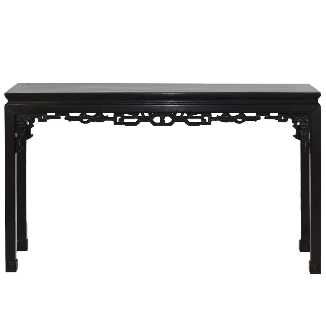 19TH C ZITAN WAISTED TABLE IN OPEN WORK MOTIF (1 of 9)