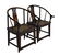 18TH C PAIR HUANGHUALI WICKER HORSESHOE BACK ARMCHAIRS - 3
